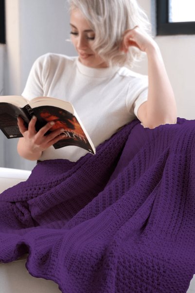 DALİSA Rebecca Triko Örgü Yumuşak Yatak Örtüsü, Koltuk Örtüsü