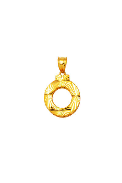 Bilezikci Üç Boyutlu Ö Harfi 22 Ayar Kolye Ucu