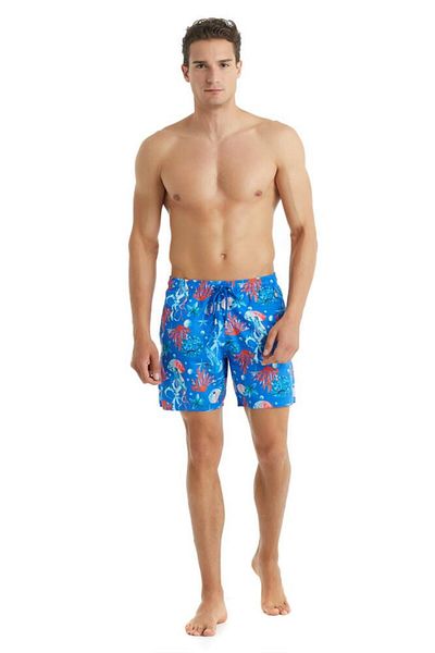 Blackspade Costum de baie pentru bărbați cu model Blue Sea Shorts C3T2N4O01