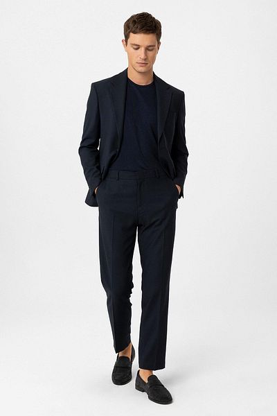 Antioch Navy Blue Slim Fit Classic Men's Suit