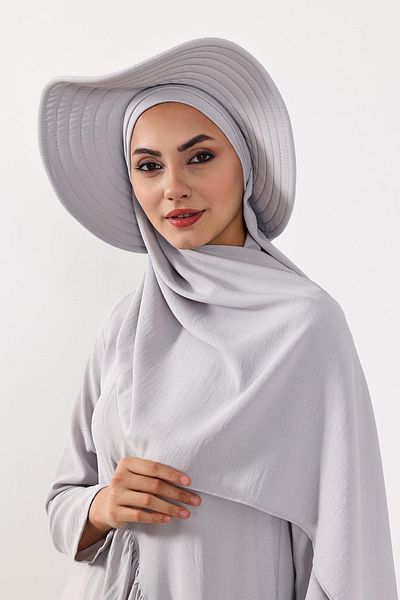 Aisha's Design Practical Shawl Turban with Detachable Bow Hat on the Back,Ss-2A
