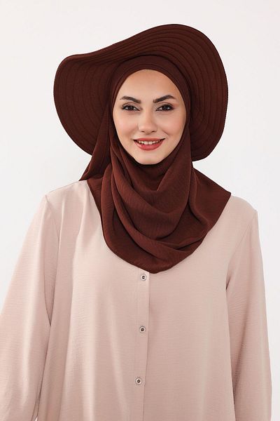 Aisha's Design Practical Shawl Turban with Detachable Bow Hat on the Back,Ss-2A