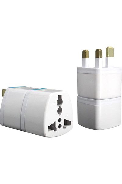 Buy and Bill Universal travel Plug Adapter, AU, UK, EU to US AC Power Plugs Adapter, 3 Pin Travel Wall Plug 3 Pcs