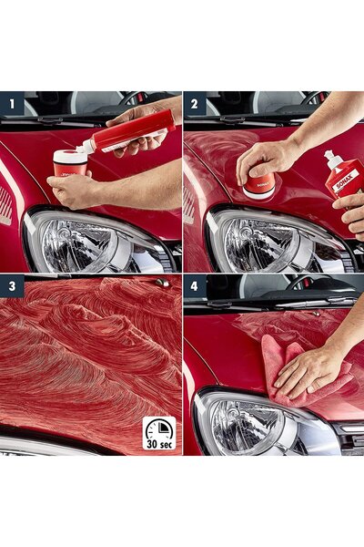 Sonax Renkli Nano Parlatıcı Ve Koruyucu Cila Kırmızı 250 ml