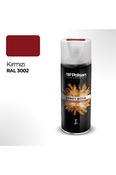 Polisan Akrilik Kırmızı Sprey Boya 400ml - RAL 3002