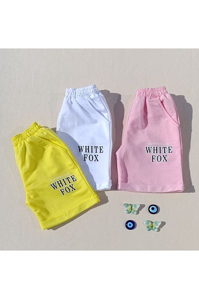 siyalife Παιδικό σορτς Unisex 3 τεμαχίων με ελαστική μέση και τσέπες
