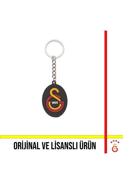 Galatasaray Licensed Black Logo Keychain
