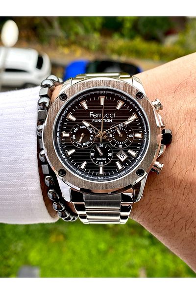 Ferrucci Function All Functions Active Men's Wristwatch + Bracelet Gift