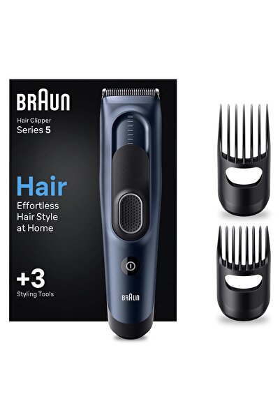 Braun Series 5 Hc5350, Erkekler Için 17 Uzunluk Ayarına Sahip Saç Kesme Makinesi