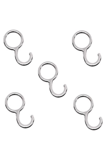 Genel Markalar Dolap Askı Boru Kancası, Paslanmaz 5 Adet 25mm