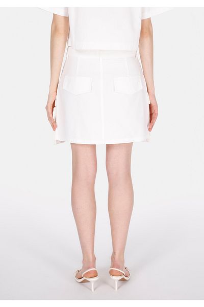 Colin's Fusta albă pentru femei Mini Straight cu fermoar