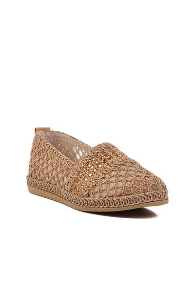 Pierre Cardin PC-54570 Γυναικείες μπαλαρίνες Z Mink Straw Knitted Stone