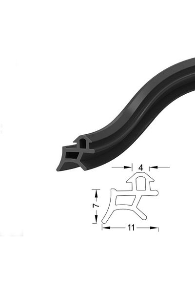 SSEPETLESENE 10 Meters Shaia Pvc Door Window Wick Seal Black