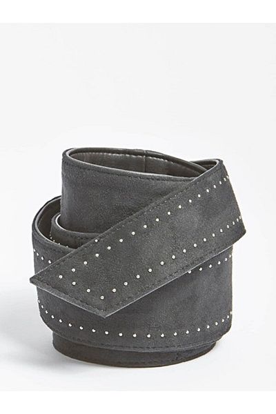 Guess Cureaua de dama din piele intoarsa artificiala Studs