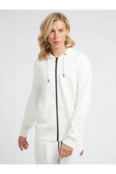Guess Jachetă crem pentru bărbați Aldwın Zip Hooded Sw Z2yq28k9v31-scfy