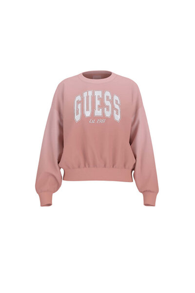 Guess Pamuklu Relaxed Fit Bisiklet Yaka Logolu Sweat W4BQ10KBY51  SWEAT W4BQ10 KBY51 F6CU
