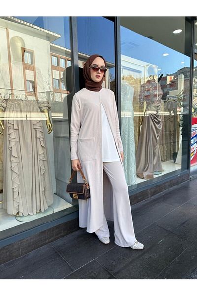 NS Moda Costum Hijab Fiana Stone Model-521