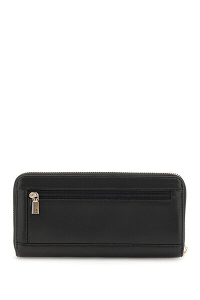 Guess Laurel Slg Large Zip Around Women's Black Wallet Swvc8500146-Bla