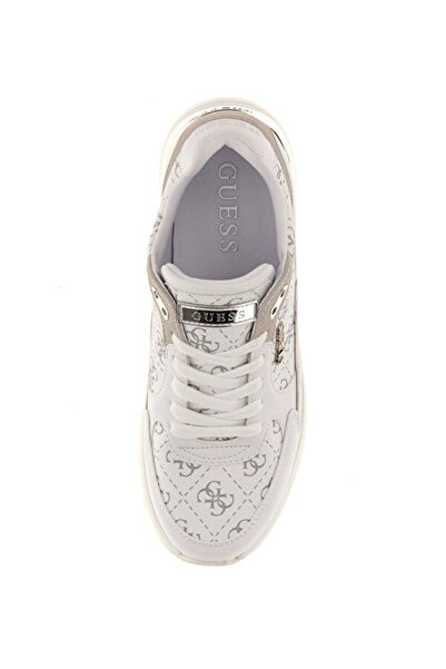 Guess Women's White Moxea 4g Logo Sneaker
