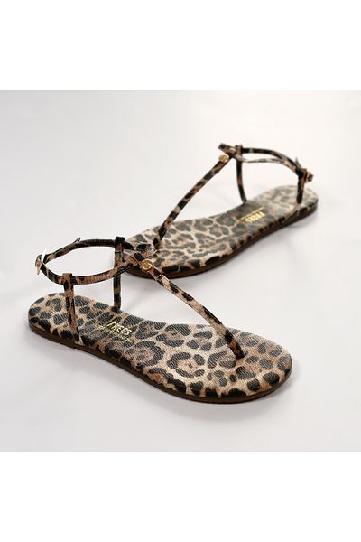 Tkees Women's Leopard Casual Sandals