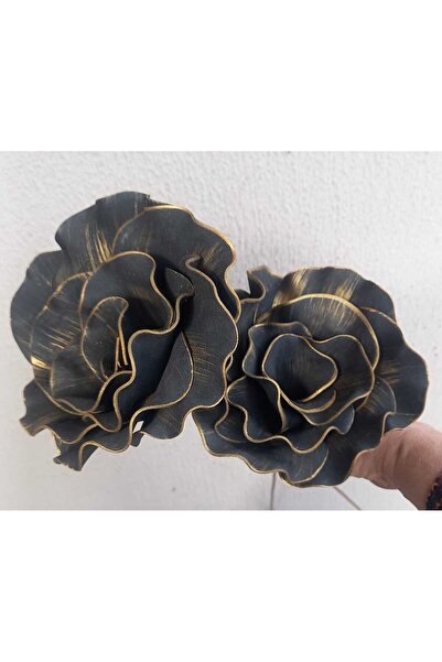 kutmen زهرة إيفا مزدوجة من اللاتكس المزخرف (زهرة صناعية)