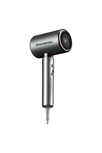 Hausberg Uscator de par HAUSBERG HB-262GR, 2000W, 2 viteze, 4 trepte de incalzire, gri