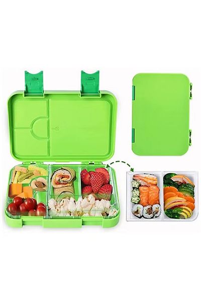 COOYA Lunch Box, 4/6Compartment, for School/Work/Travel/Picnic, Leak-Proof, Reusable, Microwave Dishwasher