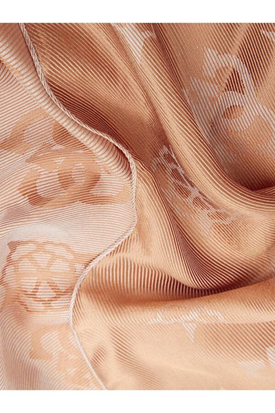 Guess Women's Brown Gerty 4g Peony Logo Shawl