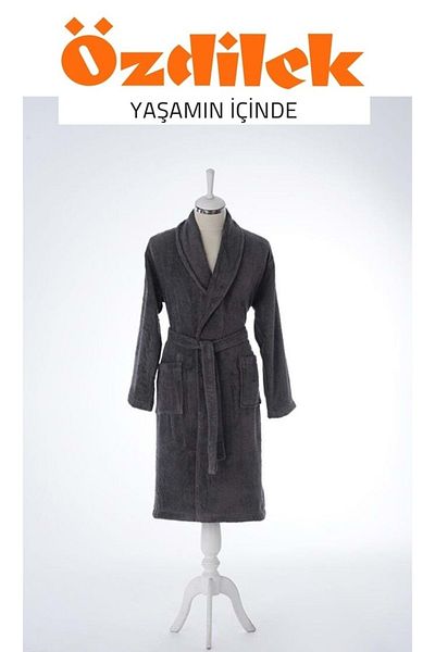 Özdilek Özdilek Μονό Μπουρνούζι Şalyaka-Colourist Anthracite (Μέγεθος L)