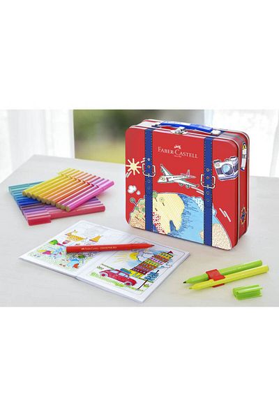 Faber Castell Carioca Set 40 Colors/set In Metal Case Connector Faber-Castell