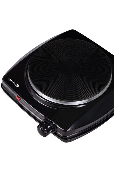 Hausberg Elektrická varná deska Hausberg HB-519NG, Černá, 1 hořák, Výkon 1500 W, Termostat