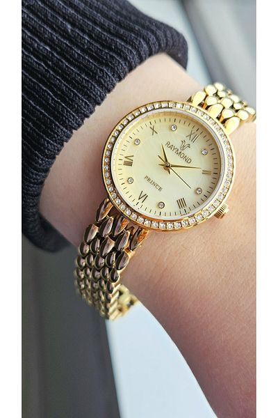 Raymond Rym-211712 Raymond Women's Wristwatch - Case and Cord Stainless Steel - 2 Years Warranty