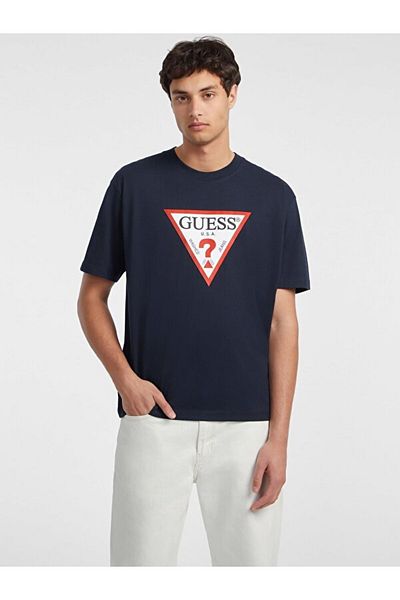 Guess Jeans Gj Ss Cn Os Iconic Tee Men's Navy Blue T-Shirt M4Yi45K8Fq4-A71W
