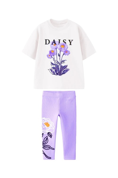 daisydolly Girl's Flower Embroidery Detailed 3D Set