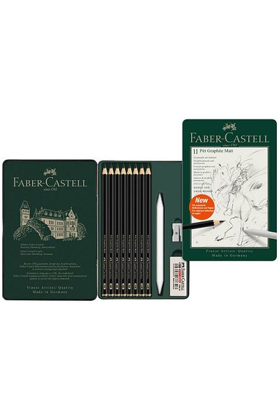 Faber Castell Faber-Castell Pitt matte graphite pencils set of 11