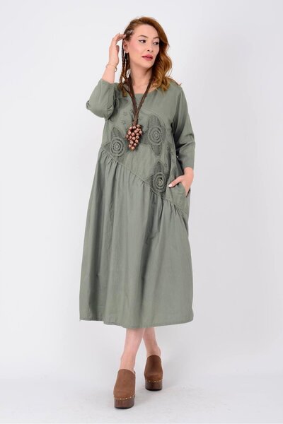 Park Moda 11081 LOVA FİSTO DETAYLI ELBİSE