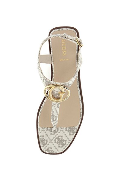 Guess Beyaz-Gri Kadın Sandalet FLJMIRFAL03GREY
