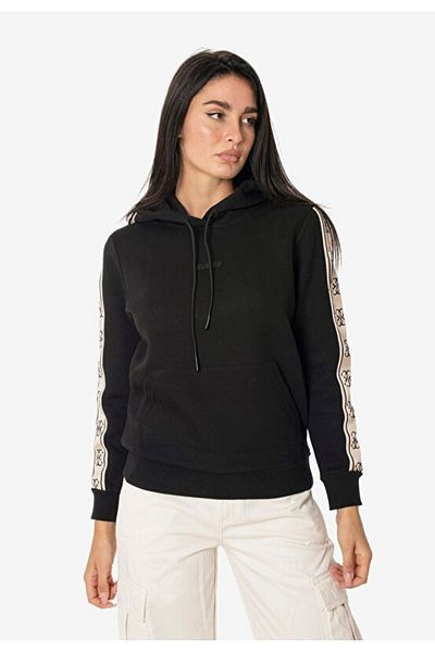 Guess Carla Hanorac cu glugă pentru femei Hanorac negru V4yq11kb3p2-jblk