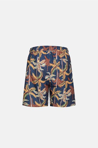 Dagi Multicolor Leaf Des. Medium Shorts