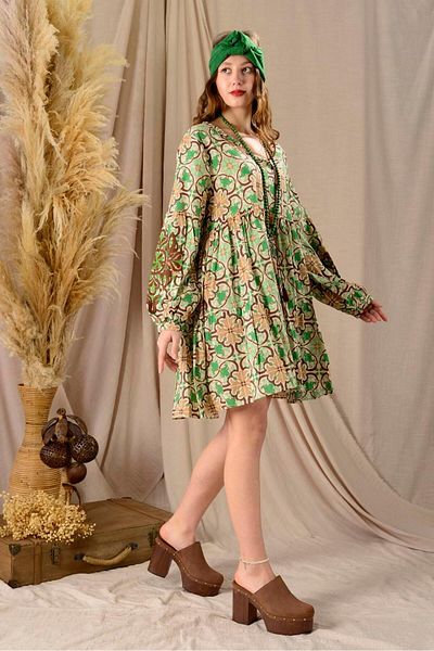 Park Moda An10622 Marin Embroidered Short Dress