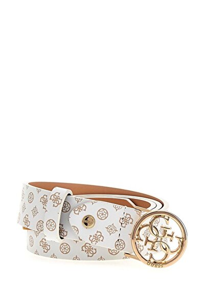 Guess Жіночий білий ремінь з логотипом Arlena