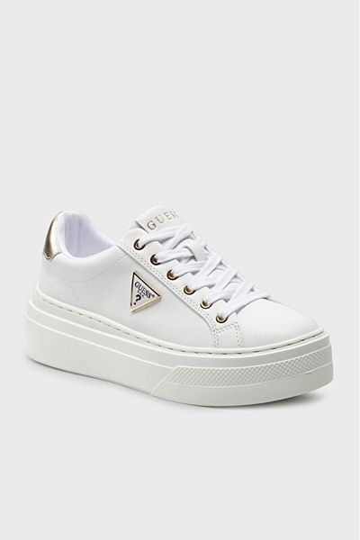 Guess Pantofi cu logo Amera Sneaker FLGAMAELE12 PANTOFI FLGAMA ELE12 WHPLA