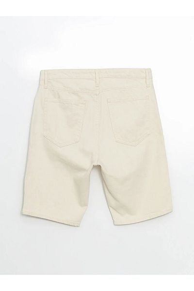LC Waikiki Lcw Jeans Ecru Standard Fit Men's Jean Shorts