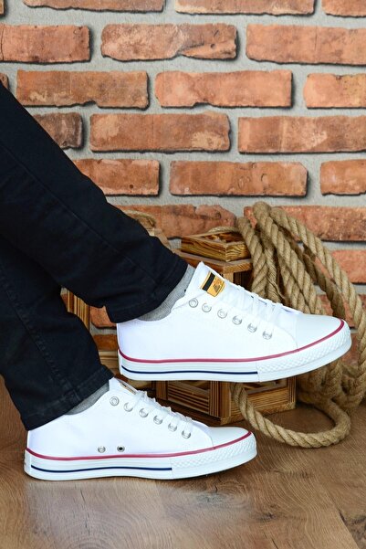 M.P. M.P.  Beyaz Keten Spor Ayakkabı Convers Günlük Unisex Sneaker