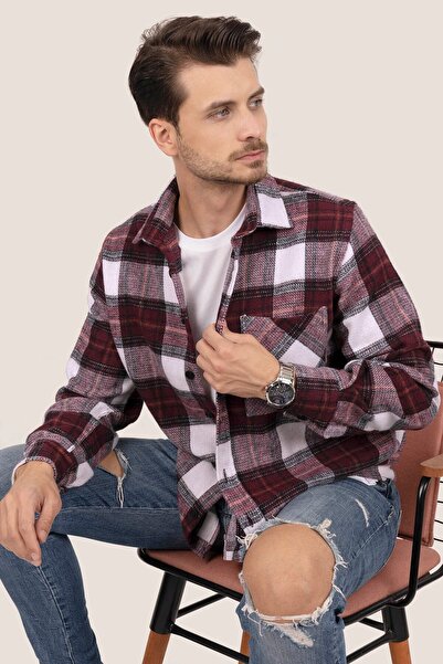 Etikmen Ανδρικό πουκάμισο Cherry White Transition Oversize Lumberjack