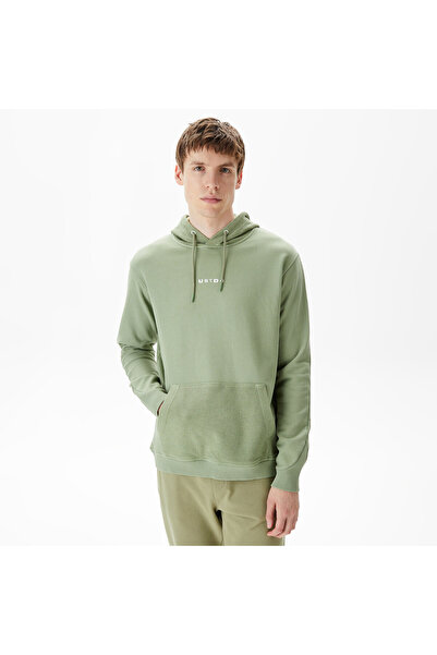 United 4 UNITED4 Classic Erkek Haki Sweatshirt