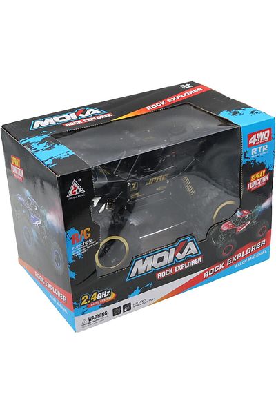 FUNFY FYRCC16001 1:16 Rock Explorer RC Toy Car With 4WD | Black | With 4 Soft Suspensions