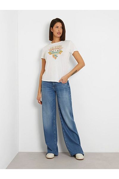 Guess Tricou pentru femei Mansion Modal Blended Regular Fit