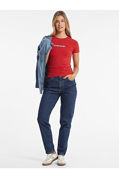 Guess Tricou slim pentru femei Jeans