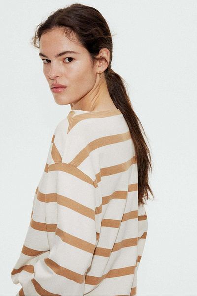 H&M Boat-neck cotton top